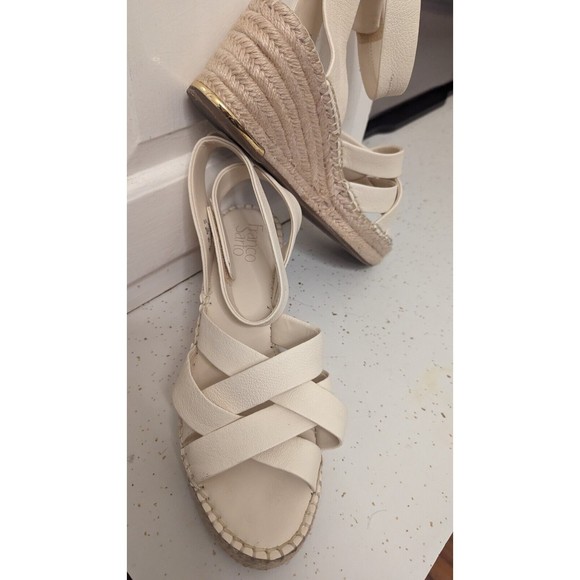 FRANCO SARTO CARMINA ESPADRILLE WEDGE BUCKLE UP SANDAL SOLD NOT FORSALE!!! - Picture 4 of 16